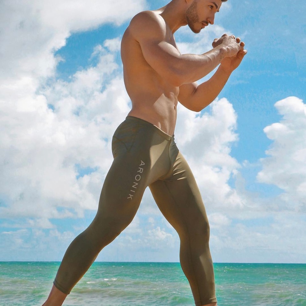 Aronik command shock tights - medium army green